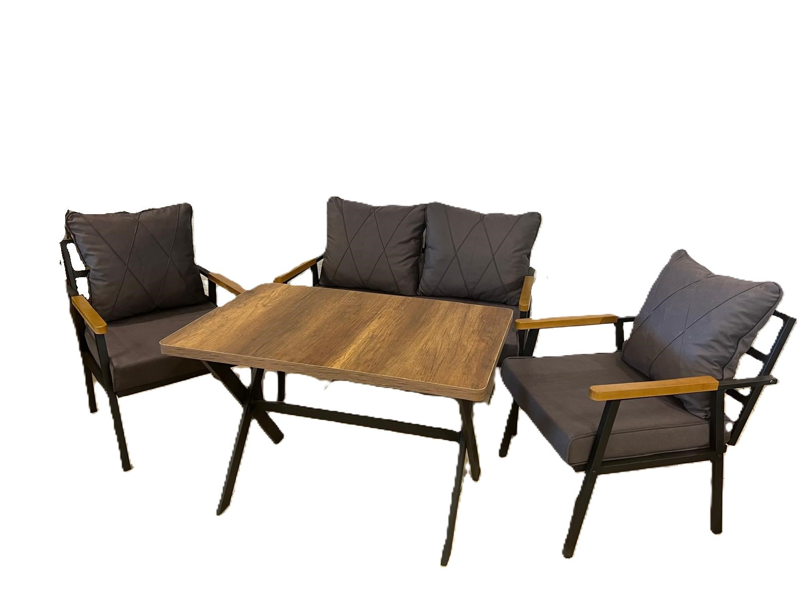 Metal Çay Seti 2+1+1+Masa