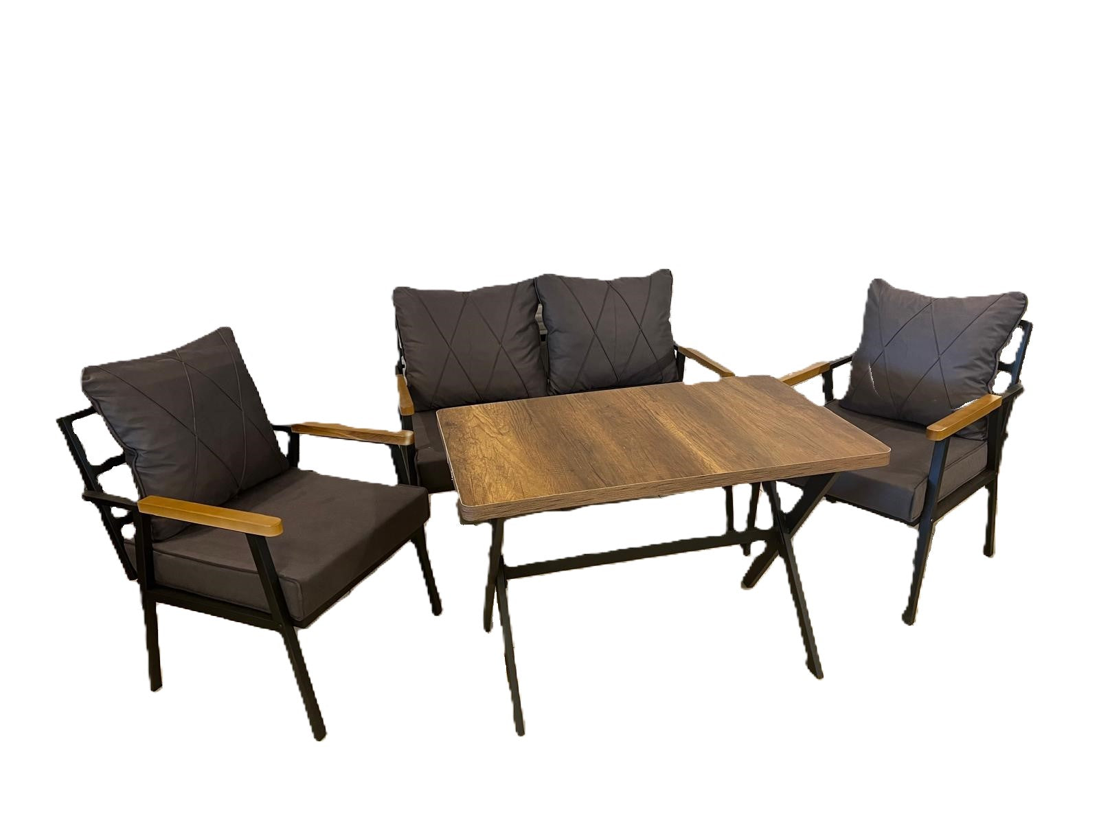 Metal Çay Seti 2+1+1+Masa