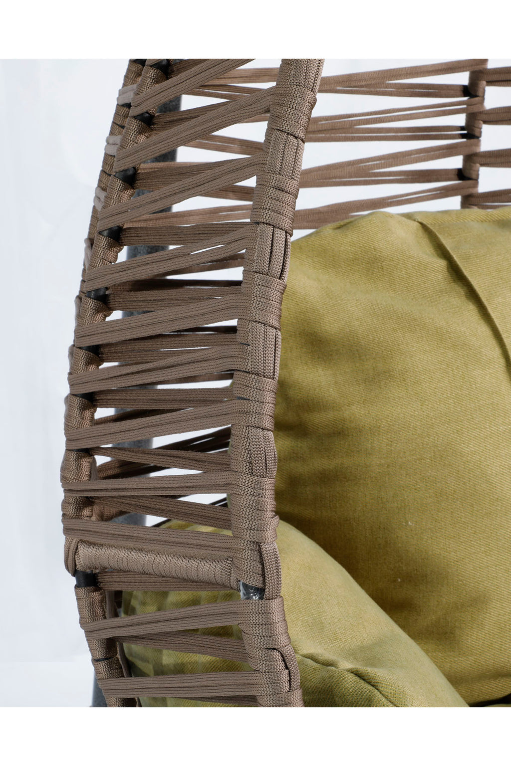 Fındık Model Açık Kahverengi Hamak Bahçe Salıncağı Yeşil Minder