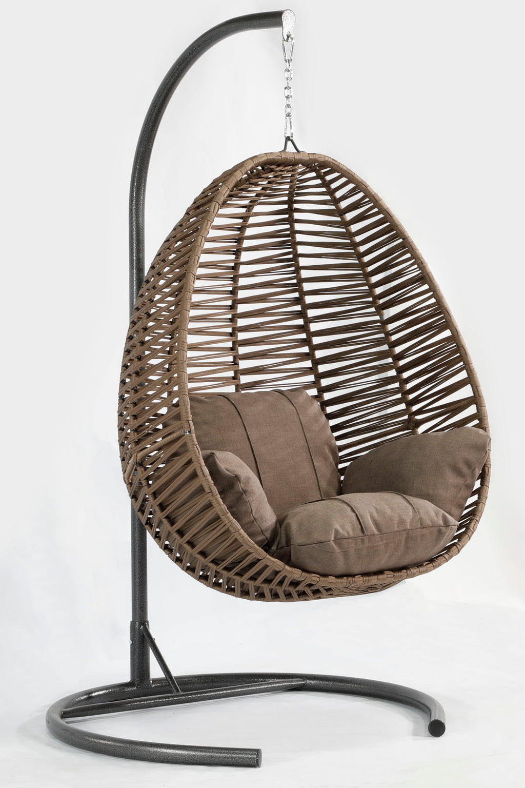 Fındık Model Açık Kahverengi Hamak Bahçe Salıncağı Antrasit Minder