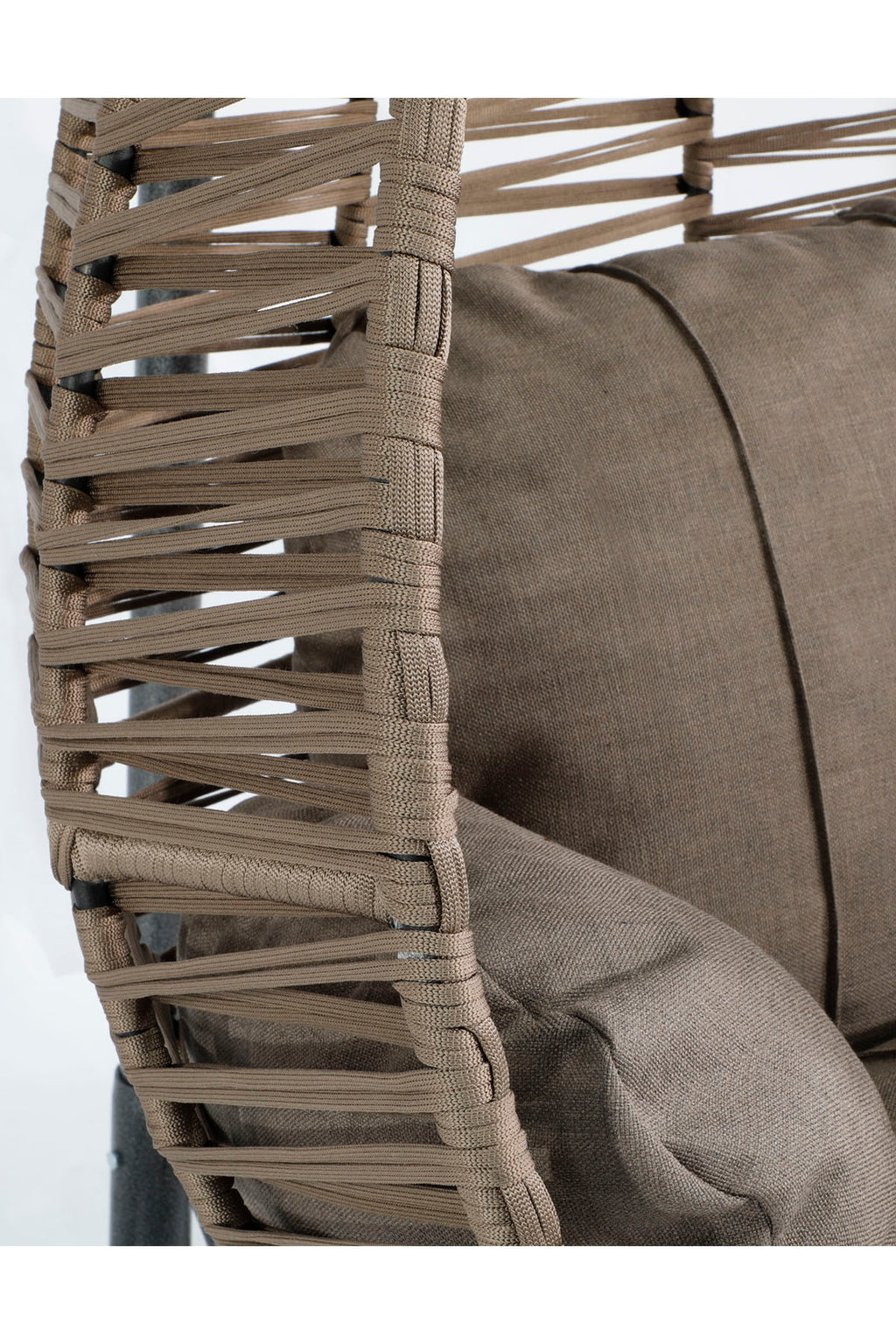 Fındık Model Açık Kahverengi Hamak Bahçe Salıncağı Antrasit Minder