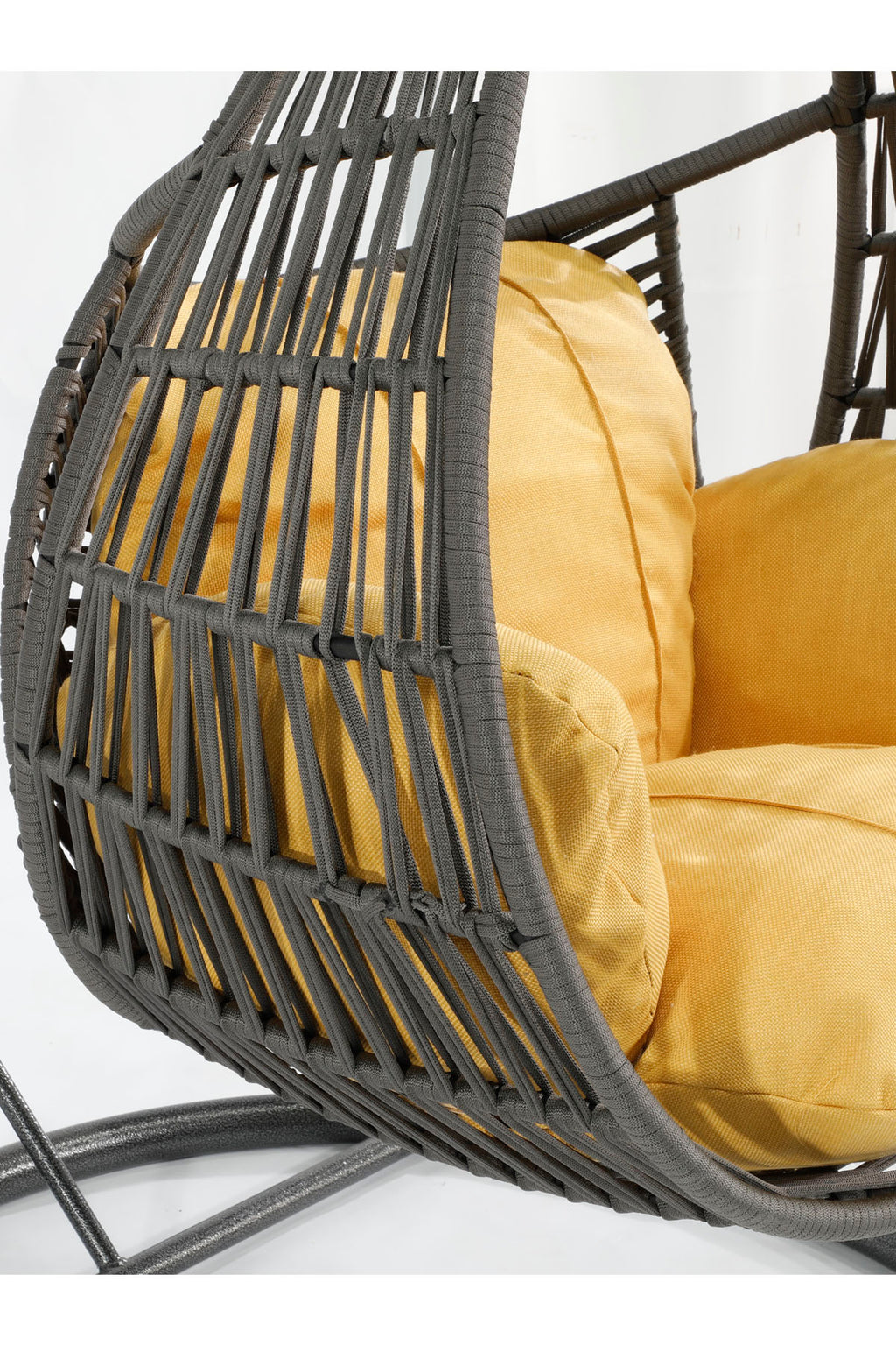 Damla Model Antrasit Hamak Bahçe Salıncağı Sarı Minder