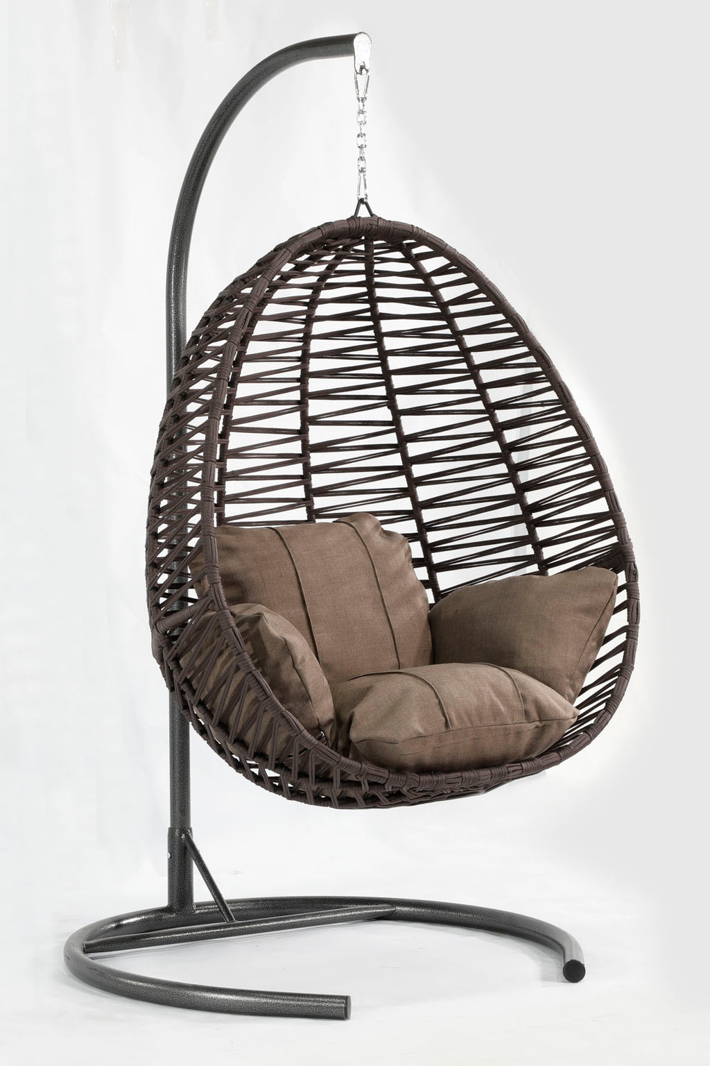 Fındık Model Antrasit Hamak Bahçe Salıncağı Antrasit Minder