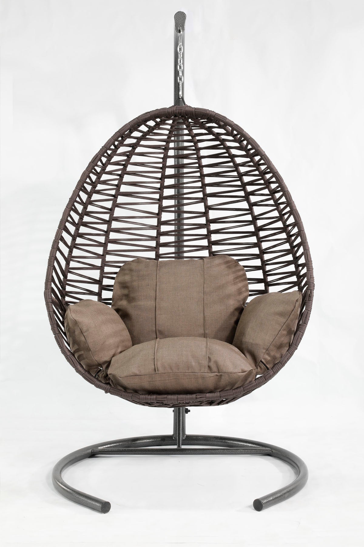 Fındık Model Antrasit Hamak Bahçe Salıncağı Antrasit Minder