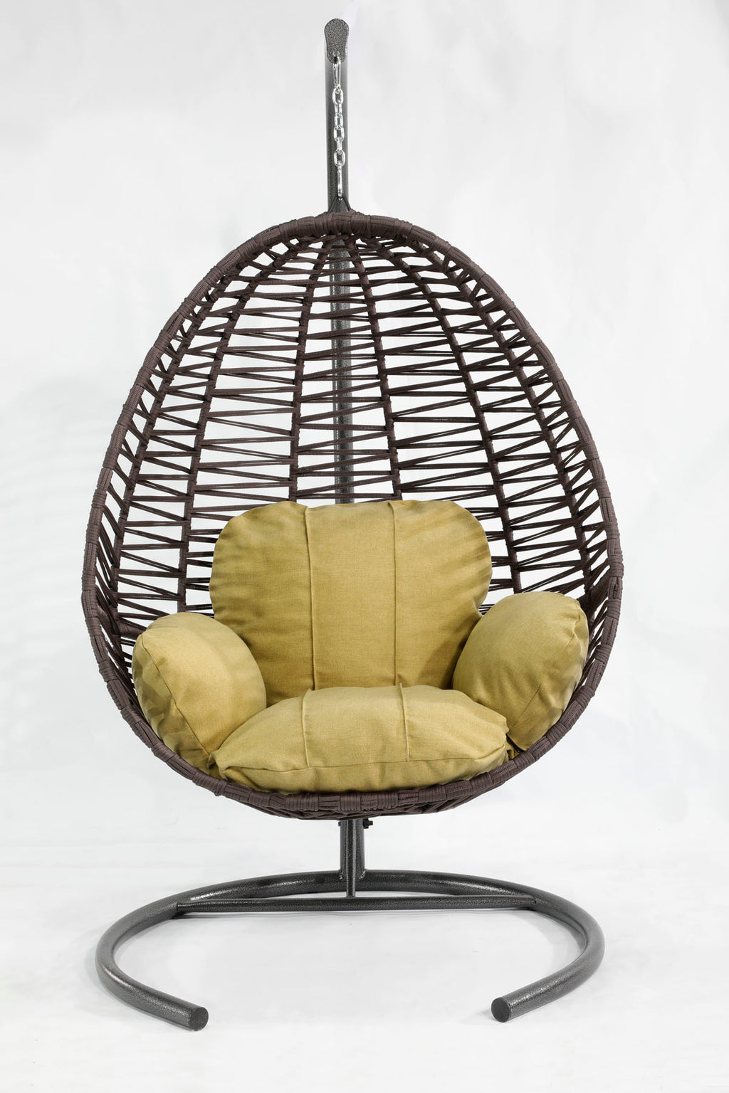 Fındık Model Antrasit Hamak Bahçe Salıncağı Yeşil Minder