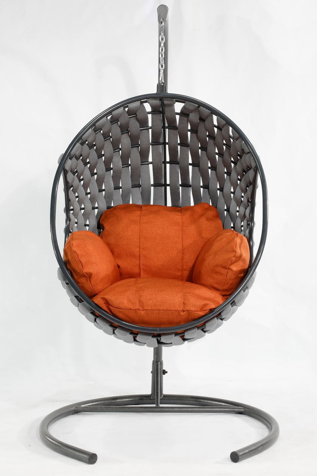 Apple Model Antrasit Hamak Bahçe Salıncağı Turuncu Minder
