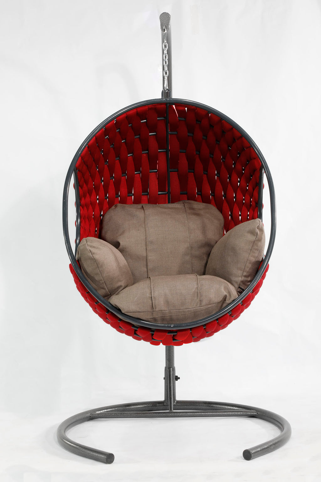 Apple Model Kırmızı Hamak Bahçe Salıncağı Antasit Minder